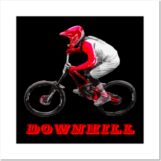 vtt downhill action Posters and Art